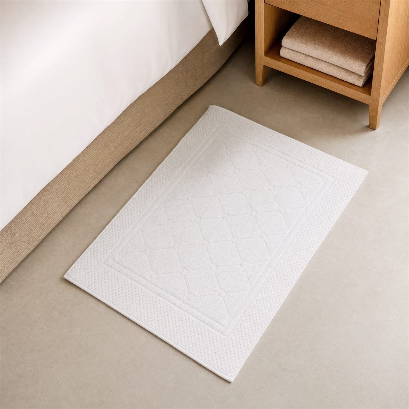 100%cotton jacquard  bedside mat turn down mat floor mat